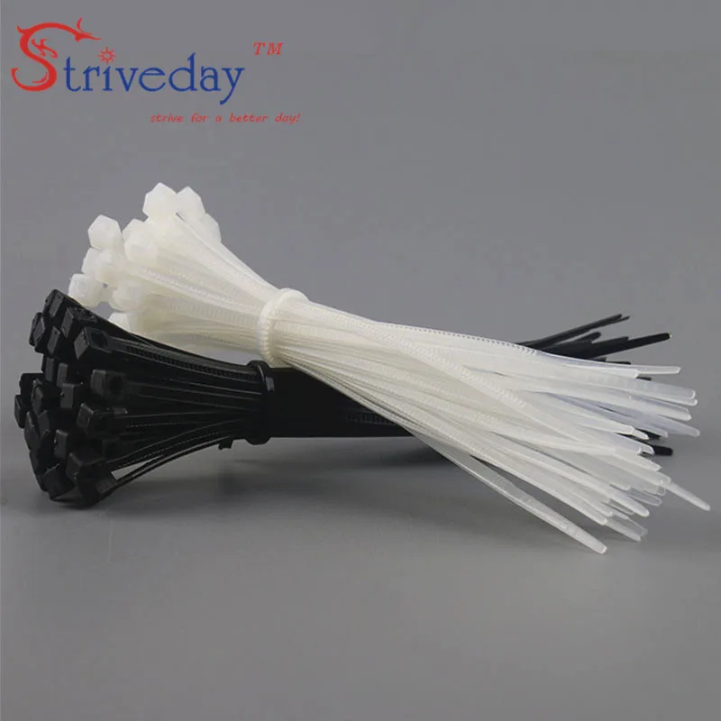 

50pcs/lot 3*150mm white / black Creative Wiring Accessories Cable wire Small expert Environmental protection Nylon cable ties
