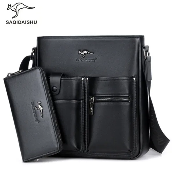 SAQIDAISHU Promotion Famous Brand Handbag High Quality PU Leather Men Tote  Bag borse Classic Sewing Thread Design Men Sling Bag - AliExpress Luggage &  Bags