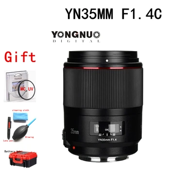 

YONGNUO YN35MM F1.4 Lens Standard Wide Angle Lens with Cloth for Canon DSLR Camera Lens w/Cleaning for 700D 80D 7D 5DII 5D3 6D