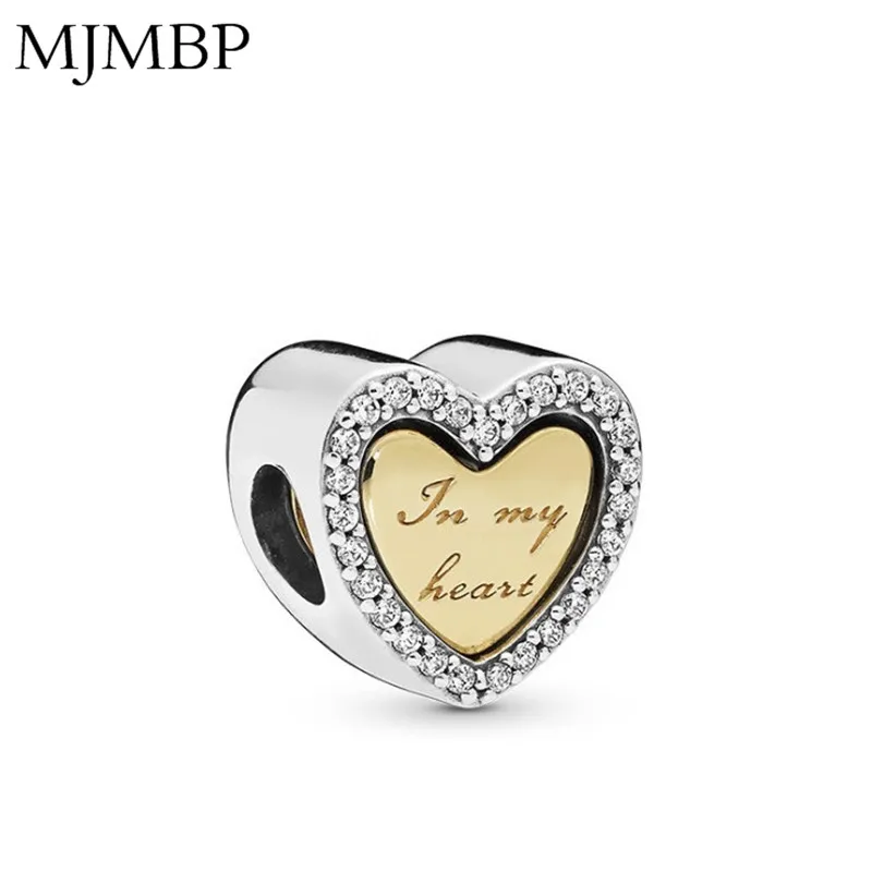 

Double Heart Crystal DIY Fashion Jewelry Charms Nice Beads Fit Pandoraa Gift For Bracelet & Necklaces Jewelry making Women Gifts