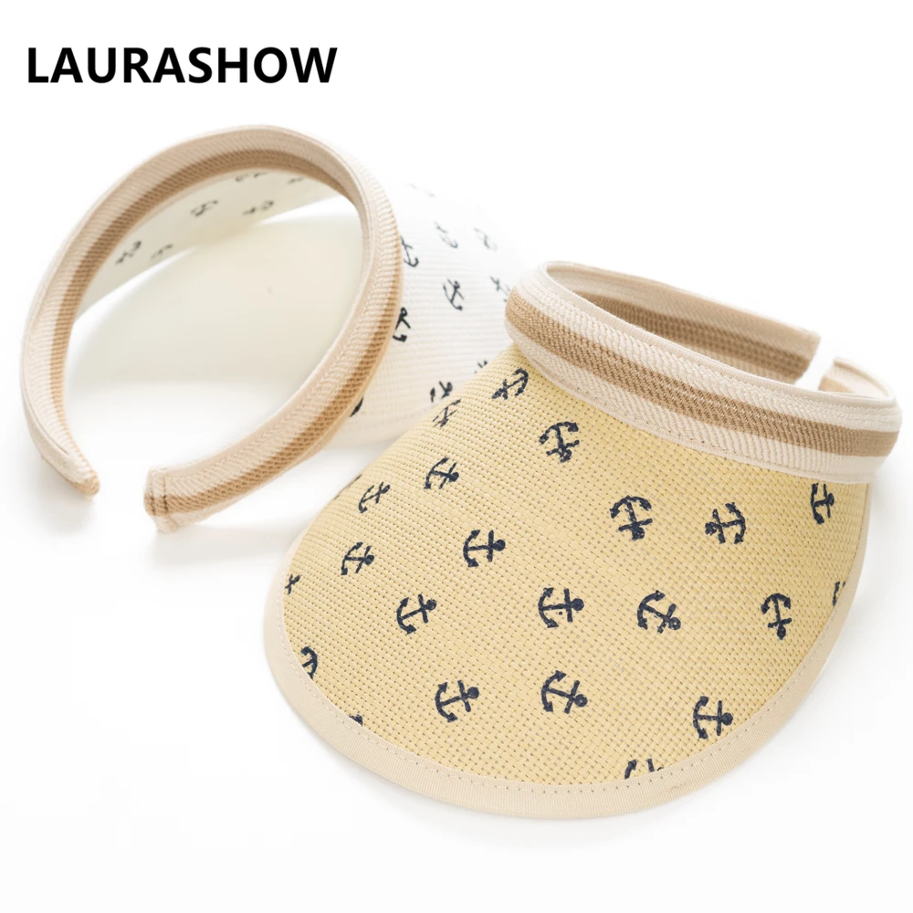 

LAURASHOW Kids Straw Hats Baby Hats For Girls Bucket Hat Cap Children Sun Summer Cap Adult Solid Beach Panama Caps