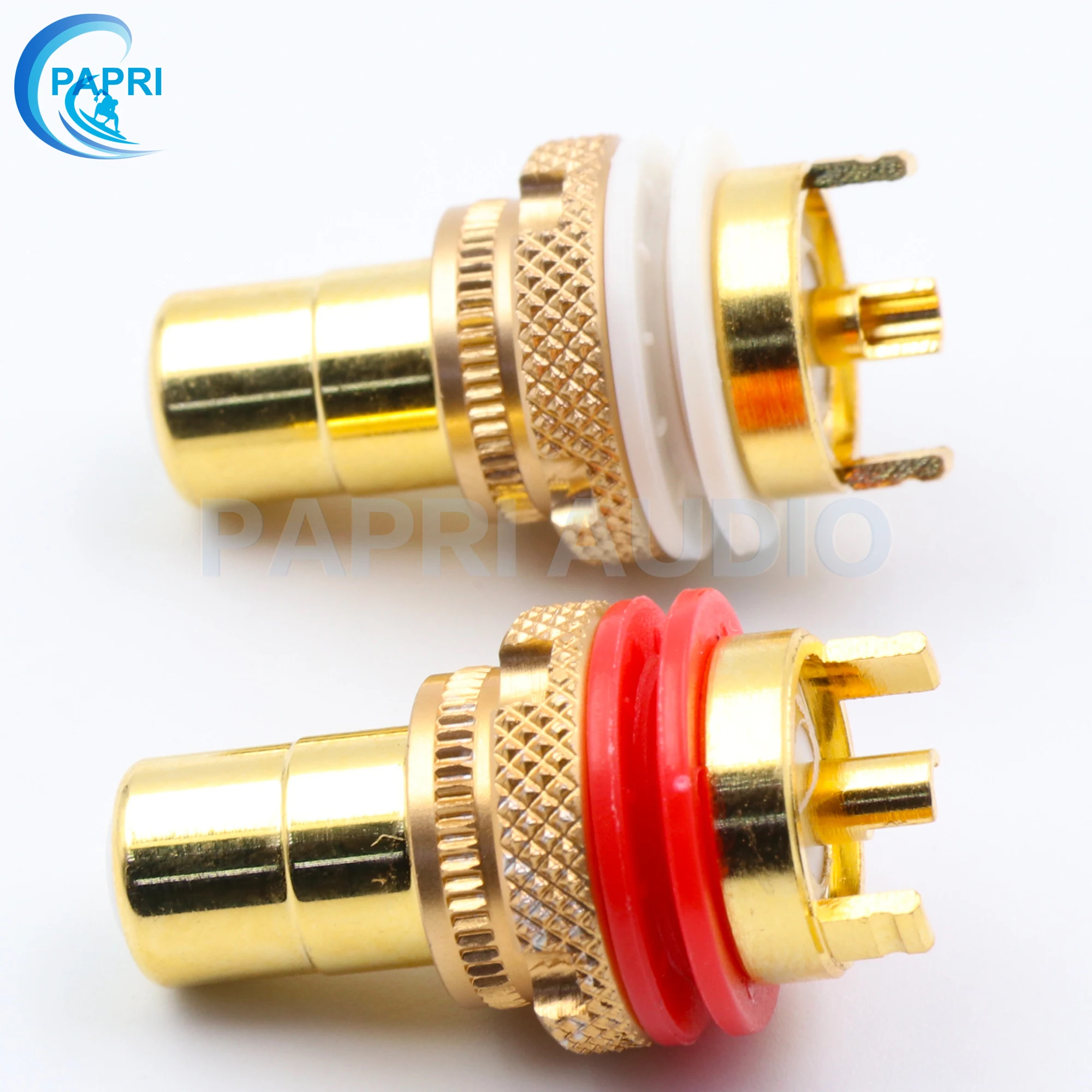 EIZZ EZ 107 24K позолоченный женский разъем RCA сигнальный Lotus Seat HIFI DIY усилитель звуковая