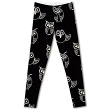 CANDICE ELSA women leggings workout legging fitness female pants elastic owl printed sexy trousers plus size wholesale