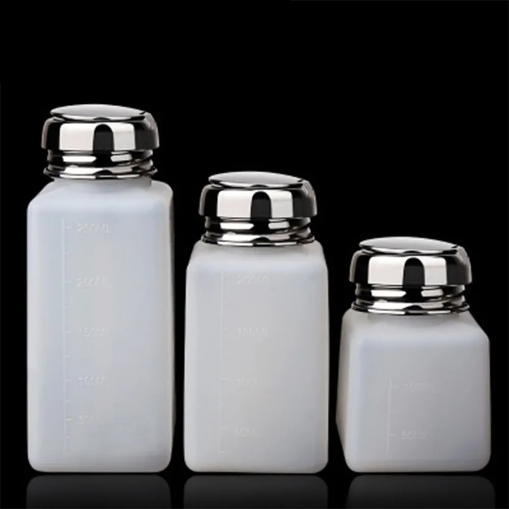 

3 size Travel Press Refillable Bottles Plastic Atomizer Small plastic alcohol bottle liquid Dispenser Bottle