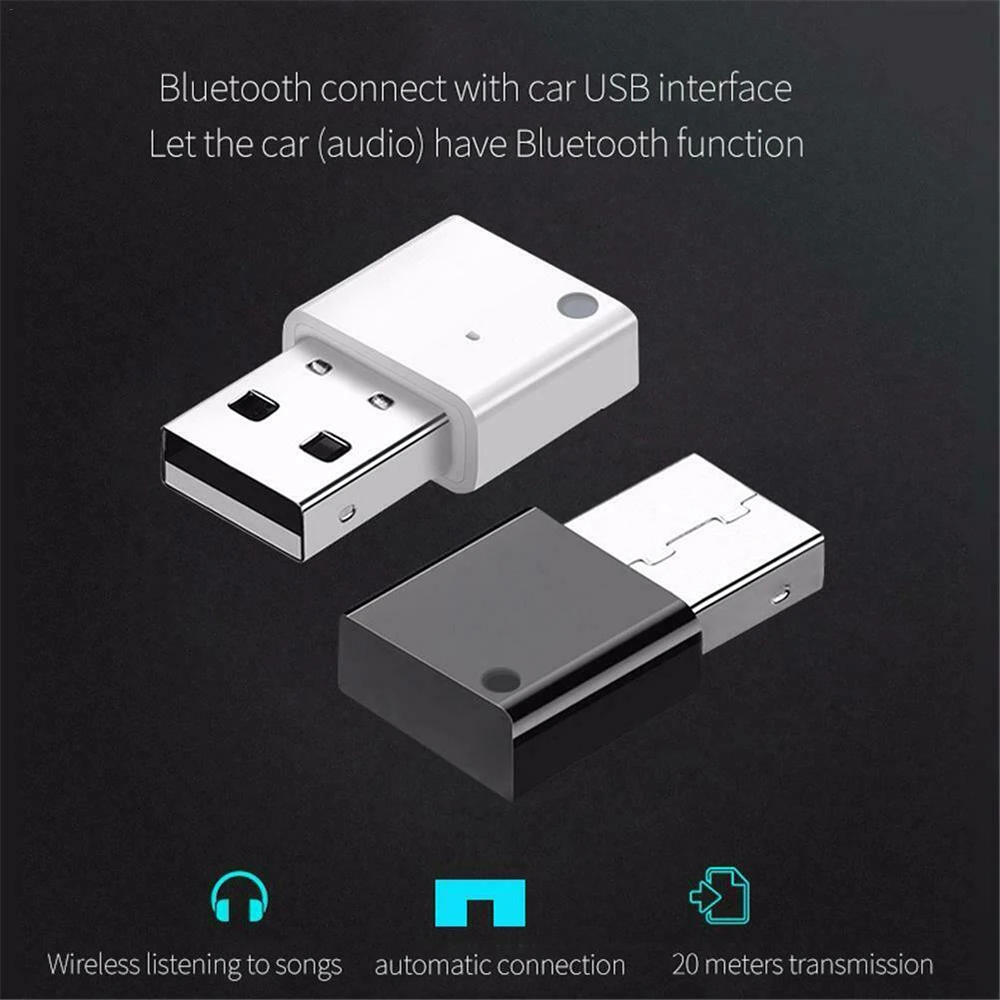 USB беспроводной Bluetooth адаптер ключ для автомобиля радио сабвуфер мультимедиа Aux аудио Bluetooth 4,0 4,2 5,0 музыкальный приемник с динамиком