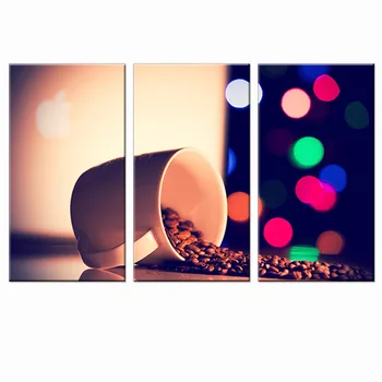 

No Frame Picture on Cavas Night View Modern Landscape Oil Painting HD canvas Wall Art Home Decoration for Bedroom Decor 3pcs