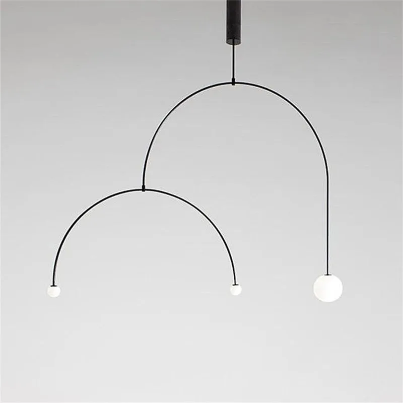 

Designer Line Geometry Pendant Lights Living Room Dining Room Bedroom Hanging Lamps Loft Decor Retro Lighting Home Decor Fixture