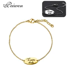 Испанский Te quiero abuela кулон браслет для женщин Grademother нержавеющая сталь золотистый Серебристый с розой цвет Браслеты Ювелирные изделия Подарки