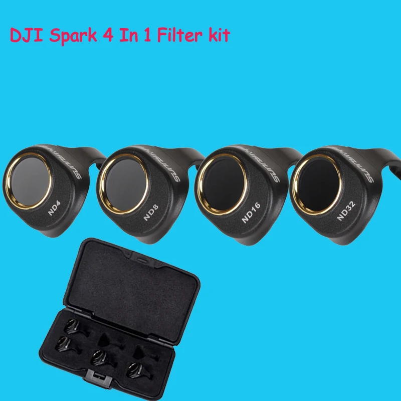 Newest Spark lens Filter 4Pcs ND4/8/16/32 Lens Filter Kit For DJI Spark