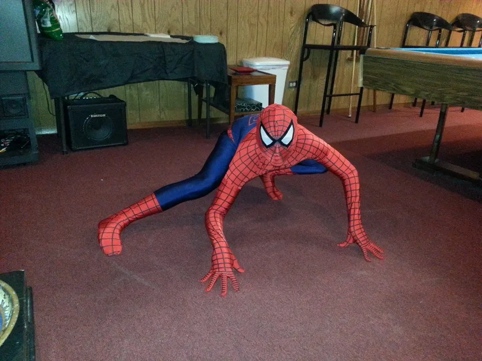 Костюм Человека паука зентай классический спандекс лайкра Spidey косплей костюм на