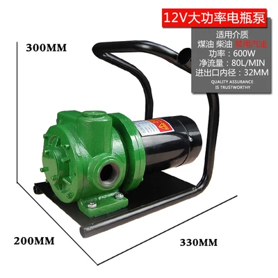 Электрический насосный насос 12В 24В 220В бензиновый дизельный топливный насос автомобильный взрывозащищенный масляный насос портативный насосный блок - Цвет: 12V high power batte