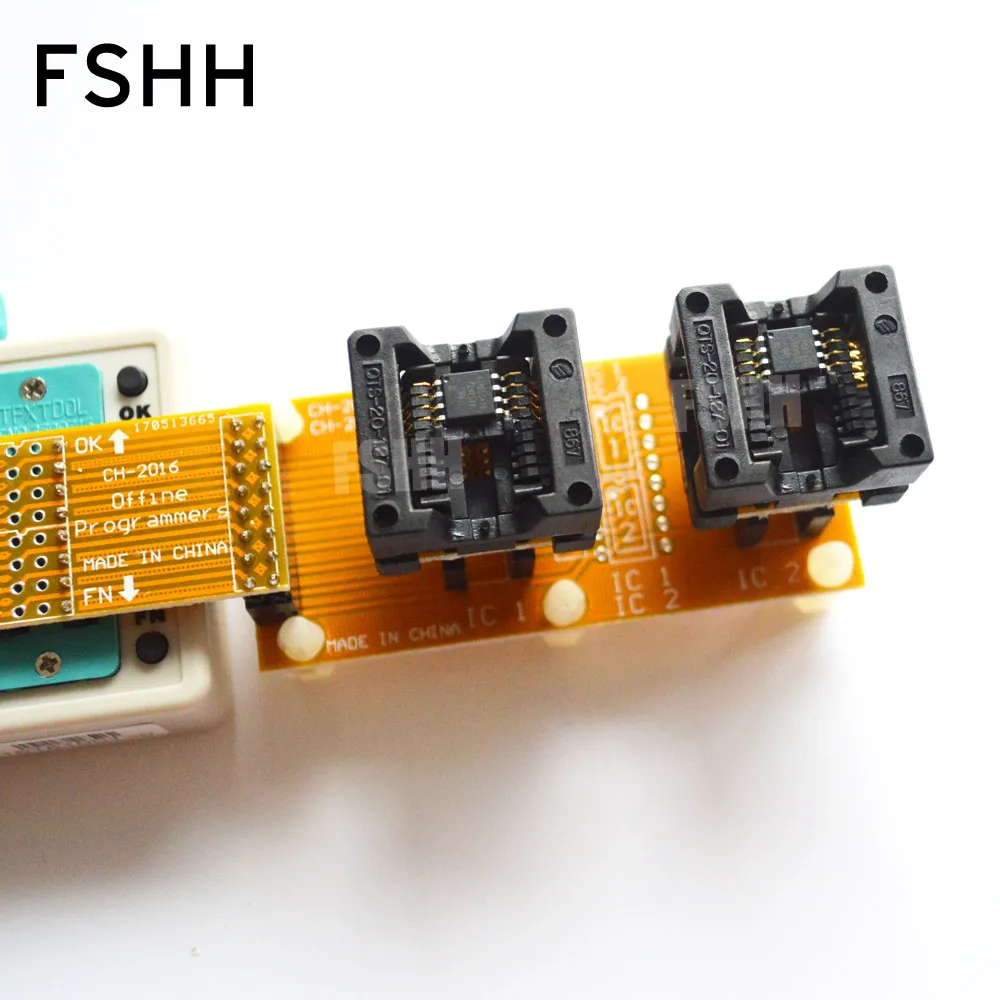 SPI FLASH programmer CH2016 Multi offline programmer+208mil SOP8+SOP8 test socket Production 1 drag 2 programmer SPI FLASH programmer CH2016 Multi offline programmer+208mil SOP8+SOP8 test socket Production 1 drag 2 programmer
