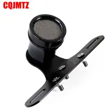 Personalizado motocicleta Taillight 12 v LED Número Da Matrícula Luz Malha Grill Para Harley Cafe Racer Scrambler Retro luz de Travagem