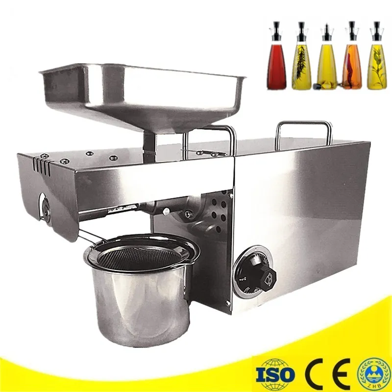 Automatic Oil Press Machine Electric Nuts Seeds Oil Presser Stainless
