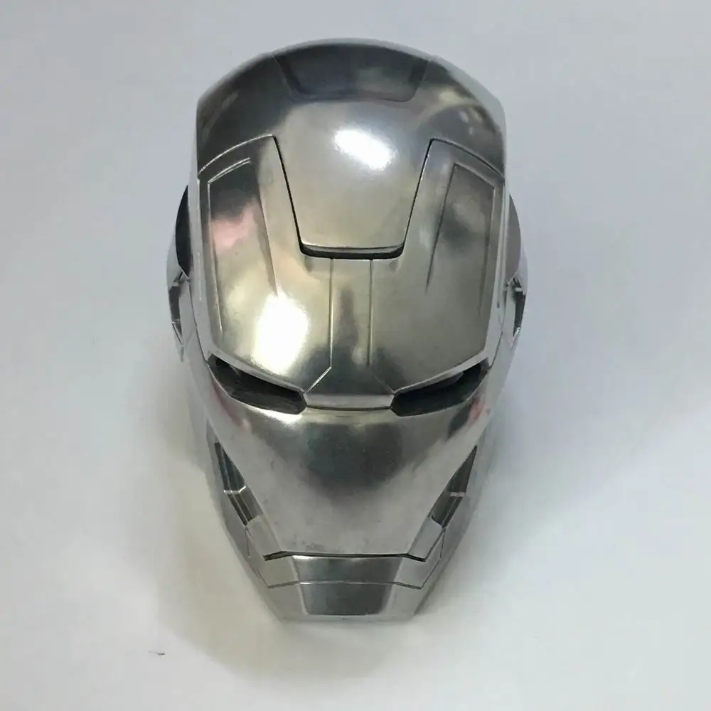 Полностью металлический 1/1 масштаб дистанционный и ручной шлем Железный человек 1:1 носимый Tony Stark Mark 42 MK43 косплей маска реквизит светодиодный светильник глаза