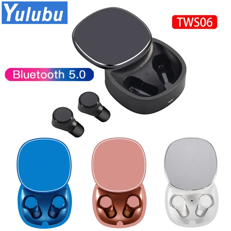 

TWS06 Wireless Earphone Bluetooth 5.0 IPX5 Waterproof CVC 6D Surround Sound 8.0 Noise Reduction Effect Magnetic Fast Charging