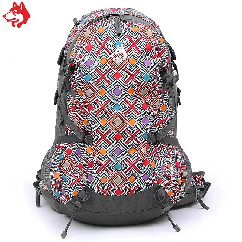 Yiwu manufacture 32L sport hiking backpack bags tactical Orange/Black/Dark green outdoor camping