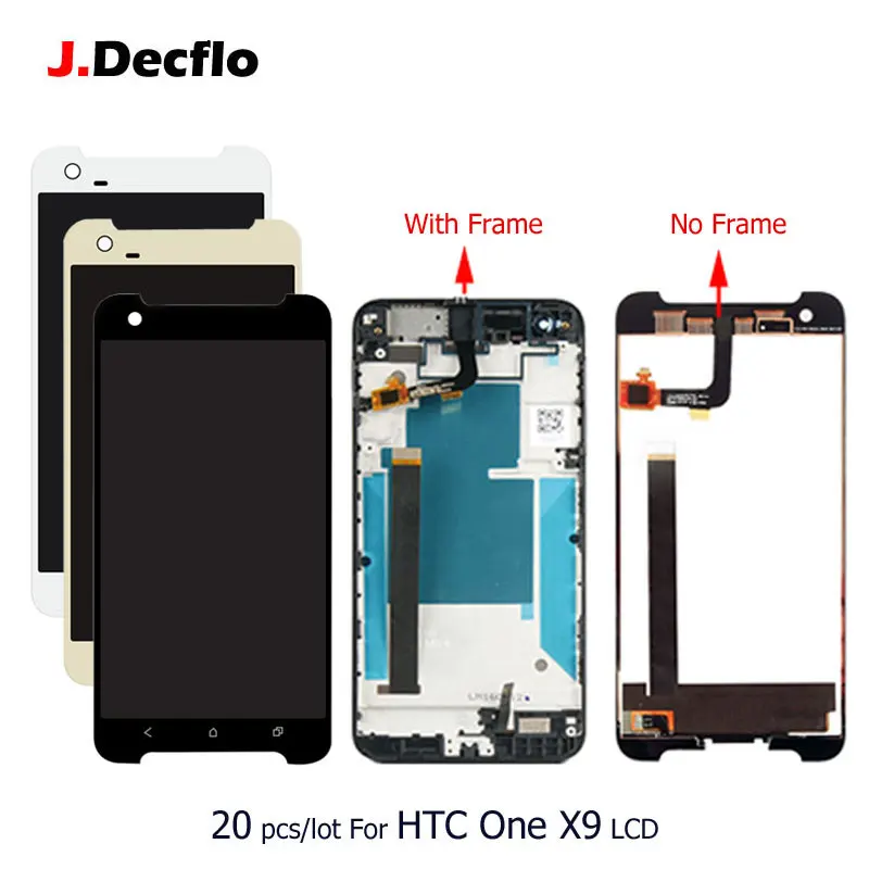 

20 pcs/lot LCD Display For HTC One X9 Touch Screen Digitizer Assembly Replacement Repair Parts with/no Frame 5.5 inch Original