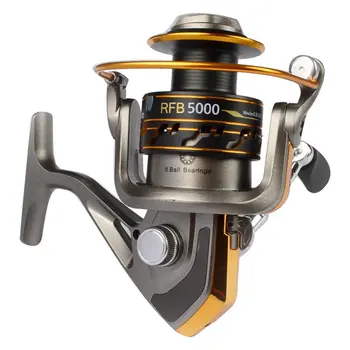 

Outdoor Fishing Left/right Interchangeable 8BB Ball Bearing Saltwater/ Freshwater 1000-6000 Anti Seawater Hand Spinning ReelNew