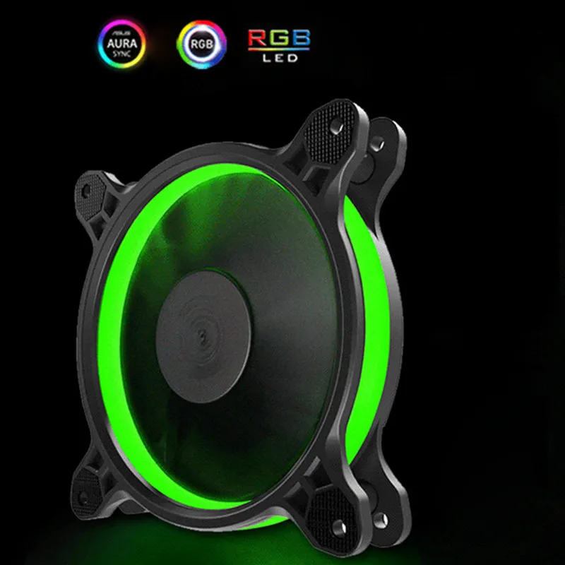 

JONSBO RGB Fan 120mm PC Case Cooling FAN Cooler Solar Eclipse PLUS(FR601) 3PIN + Big 4D Power Supply Motherboard AURA SYNC