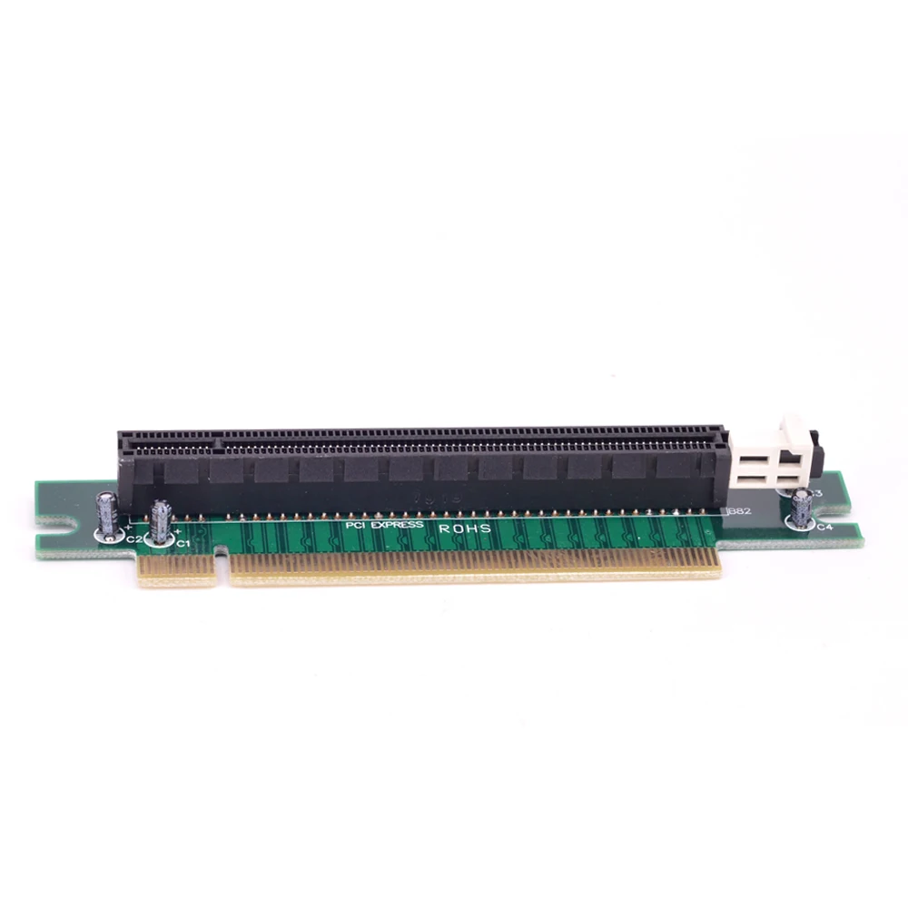 

PCIE 16x To 16x slots Extension Riser card 90 degree PCI express Male to Female Port Protecter adapter