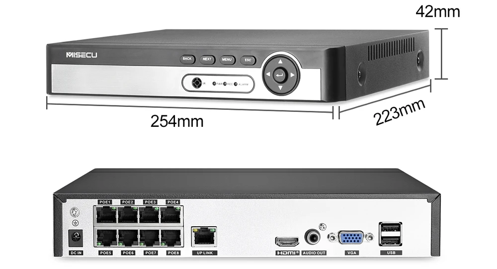 MISECU HD 8CH 5MP POE камера безопасности комплект системы H.265 аудио запись IP камера ИК Открытый Крытый водонепроницаемый видео Surveillanc