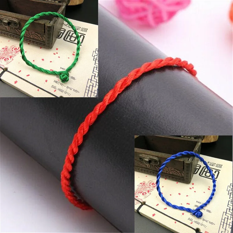 New LNRRABC Fashion Red Rope Bangle Bracelet Lucky Bracelets Cord String Handmade Couple Bracelet Friends Gift