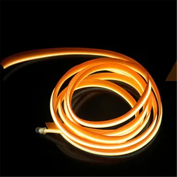 

JingXiangFeng 10 Colors 1-5m Flexible Neon EL Wire Rope Tube Car LED Strip Lights 12V Universal Auto Interior Light Atmosphere