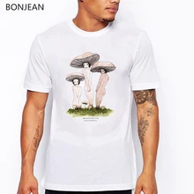 Лето, винтажная Мужская футболка с принтом гриба для девочек, забавная футболка, мужские креативные футболки, мужские футболки, мужская футболка, топы