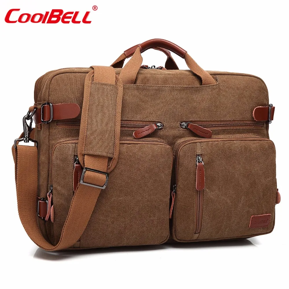 Multifunction 17.3 inch Laptop Shoulder Bag Convertible Backpack For Men Women Travel Rucksack ...