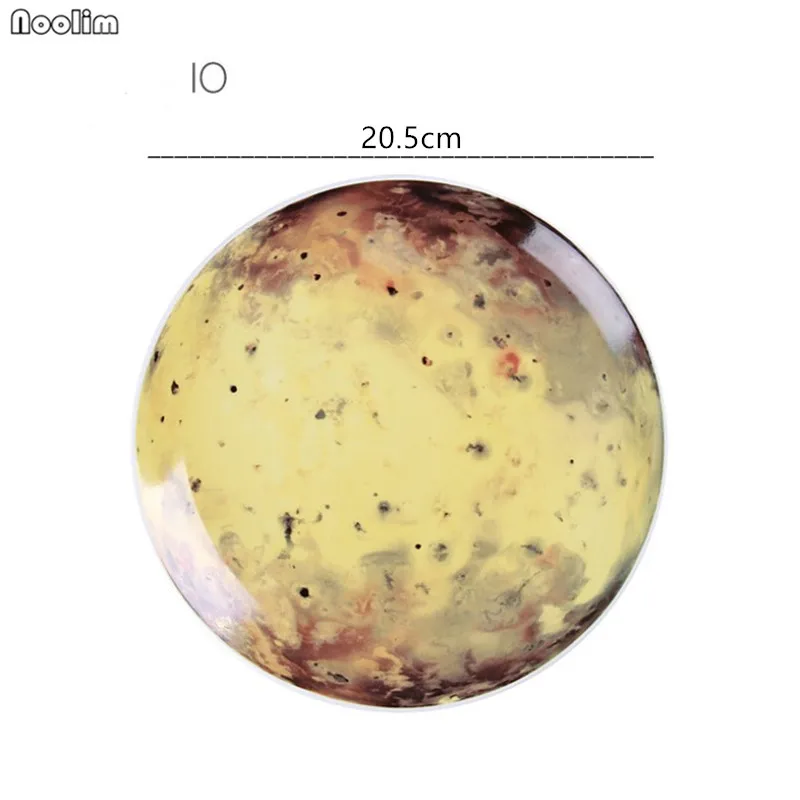 Настенная декоративная тарелка скандинавские современные креативные космические орнаменты астронавт керамическая планета домашнее украшение Стены ремесла - Цвет: IO