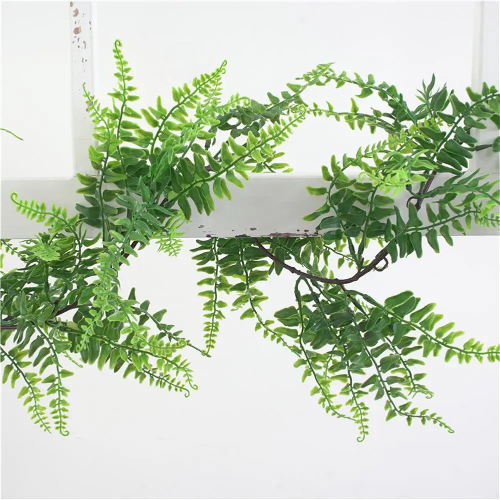 

Artificial Flower Vine Simulation Green Plant Wedding Decoration Leaf String Ceiling Winding Road Layout Rattan 190cm