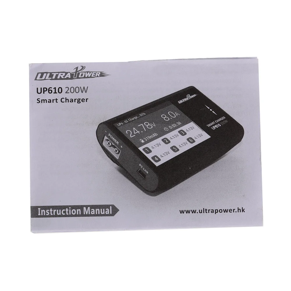 UP610 200W Pocket Portable Smart Charger for RC Drone Quadcopter Car 1-6S Lipo Battery 1-16S NiCd NiMH Battery RC Charger (8)
