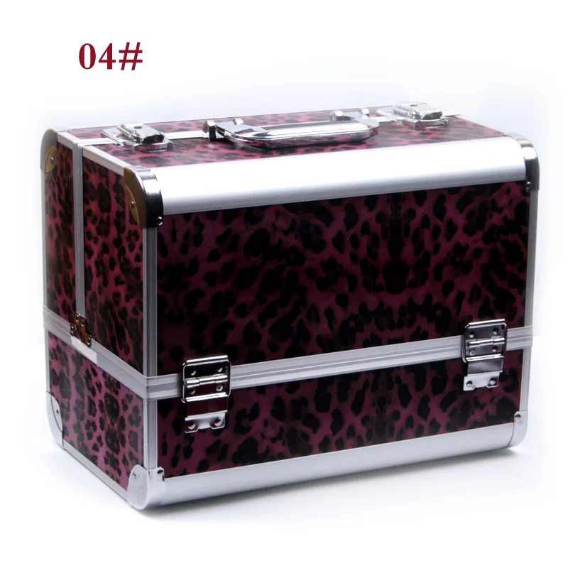 MISS ROSE 5 color large size aluminum box makeup box set makeup artist special makeup box eye shadow tray makeup cosmetics 030N