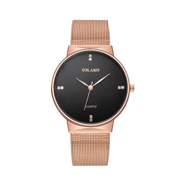

Watch Women Dress Stainless Steel Band Analog Quartz Wristwatch Fashion Luxury Ladies Golden Rose Gold Watch Clock reloj mujer l