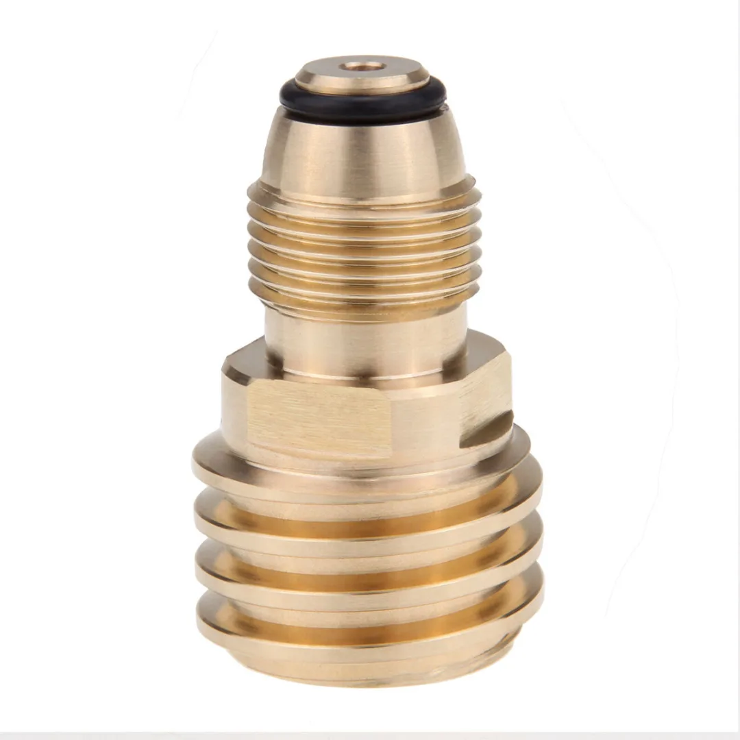 Converts Propane LP Tank POL Service Valve to QCC (Type 1) Outlet High Quality Brass Adapter