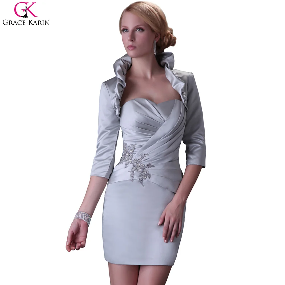 Mother Of The Bride Dresses Silver Tea Length Pemerintah Kota Ambon