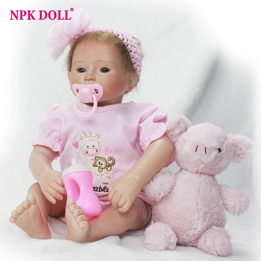50cm Baby Doll Reborn Alive Girl Dolls Realistic Vinly Baby Doll for Children Education Toys