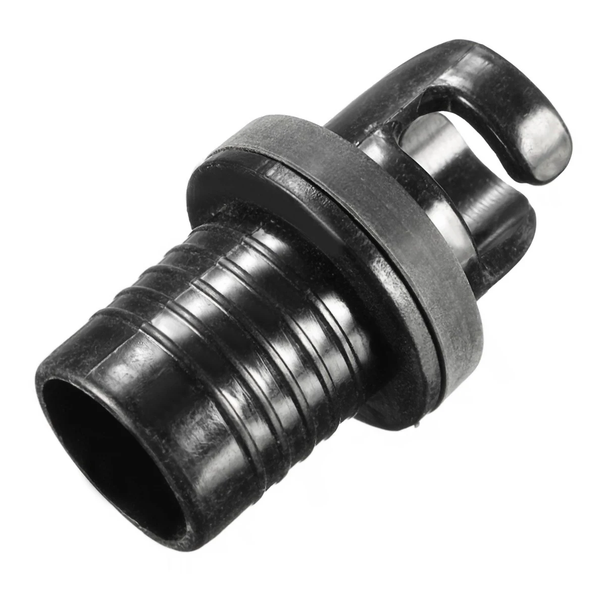 Mayitr 1Pcs Kayak Inflatable Boat Air Foot Pump H-R Valve H-R Hose Adapter Water Sports Rowing Boats Accessories Black