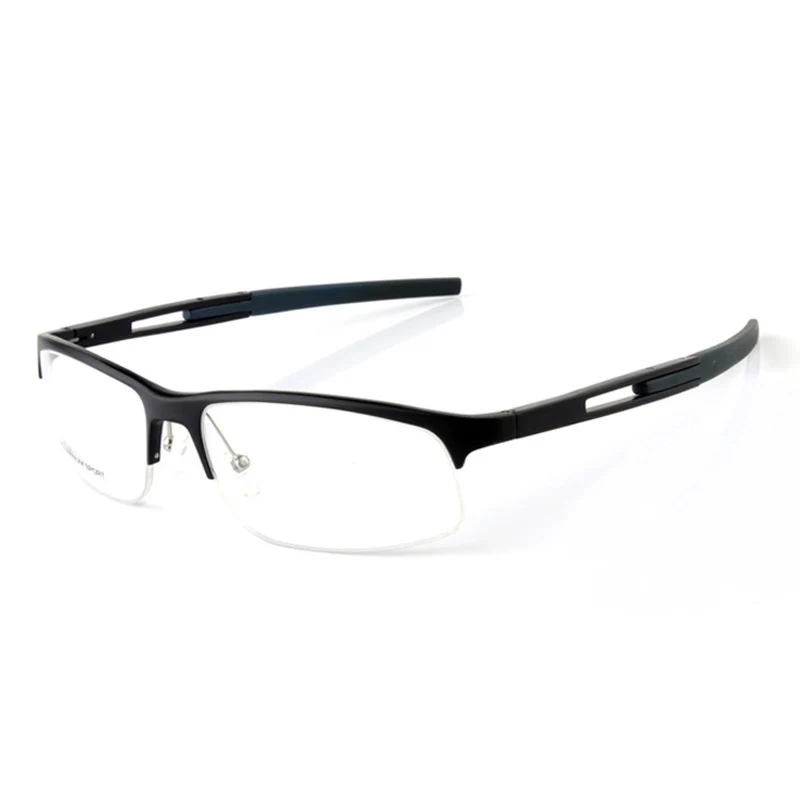 Kopen Brilmonturen Voor Mannen Clear Lens Bril Brillen Optische Bijziendheid Prescription Brilmontuur Metalen Half Frame Brillen Mannelijke
