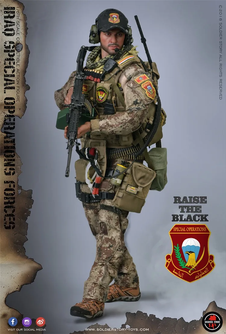 Soldier Story Action Figures ISOF Saw Gunner-Grenades Fumigènes #1 échelle 1/6 
