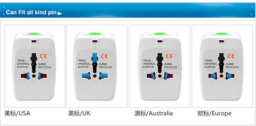 Universal Electric Plug Power Socket-Adapter Travel All In One AC Power Converter Adaptor-009