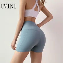Новые шорты для йоги с высокой талией сексуальные женские для фитнеса спортивные шорты впитывающие штаны для бега трусцой тренажерный зал беговые велосипедные шорты