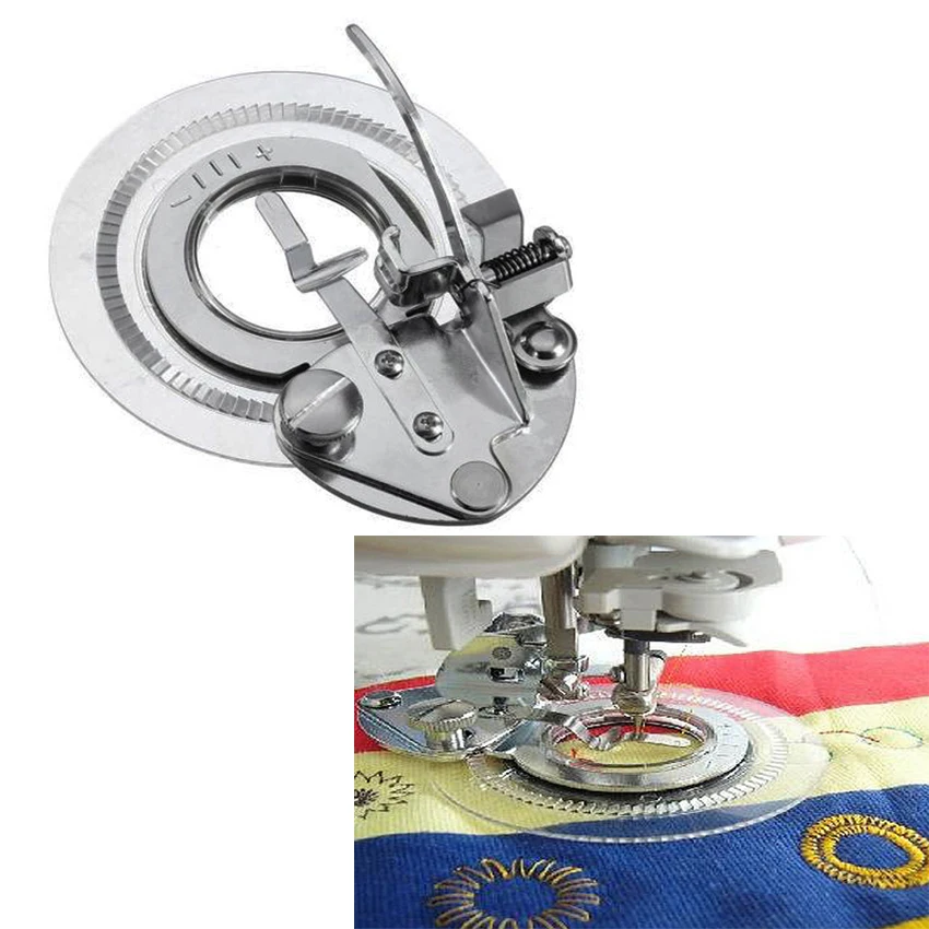 

3700L Fancy Flower Round Stitch Presser Foot Flower Embroidery Foot For All Low Shank Singer Janome Brother Sewing Machine