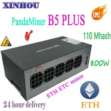 Used PandaMiner B5 PLUS miner 110Mhash/s 800W ETH ETC XMR mining Better than Innosilicon A9 A10 Antminer s9 T9 E3 G2 l3 z9 mini