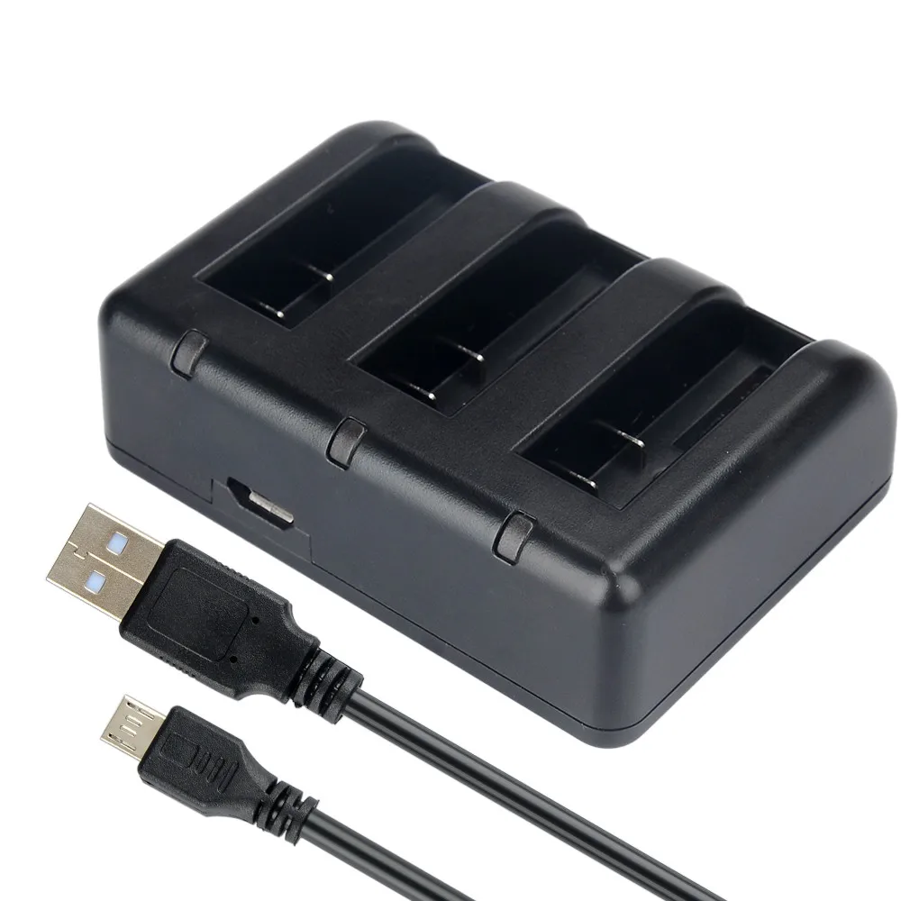 Новый аккумулятор KingMa AZ16 1 3 канальное Зарядное устройство USB для Xiaomi YI аксессуары