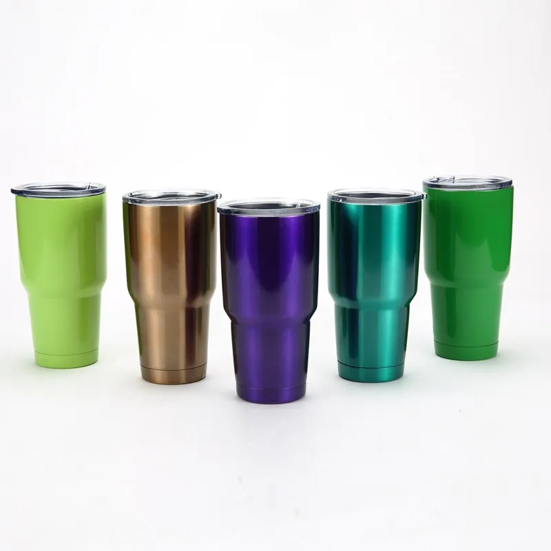 2016 New Hot 30 OZ Double Stainless Steel Tumbler Travel Mug Water Bottle Rambler Cups Cooler