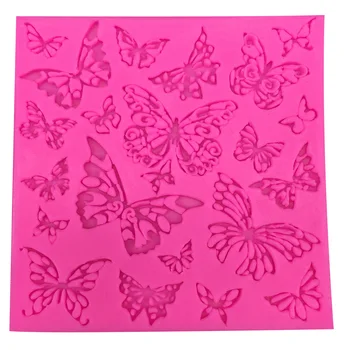 

Angel Wings Food grade 3D fondant cake silicone mold Butterfly for Reverse forming polymer clay chocolate decoration tools F0335