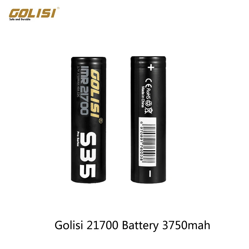 2 шт./4 шт./6 шт. Golisi S35 21700 Батарея 3750 мАч электронные сигареты ячейки для 21700 электронный кальян Mod