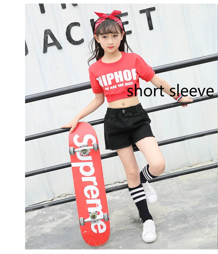 Childrem Moderne Ballroom Dance Kostum Madchen Hip Hop Dance Kostum Kinder Jazz Dance Kleidung Sets Rap Musik Zeigen Kleidung 89 Aliexpress